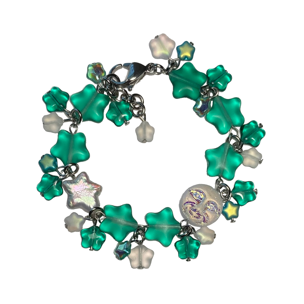 Astral Bracelet - Teal/White