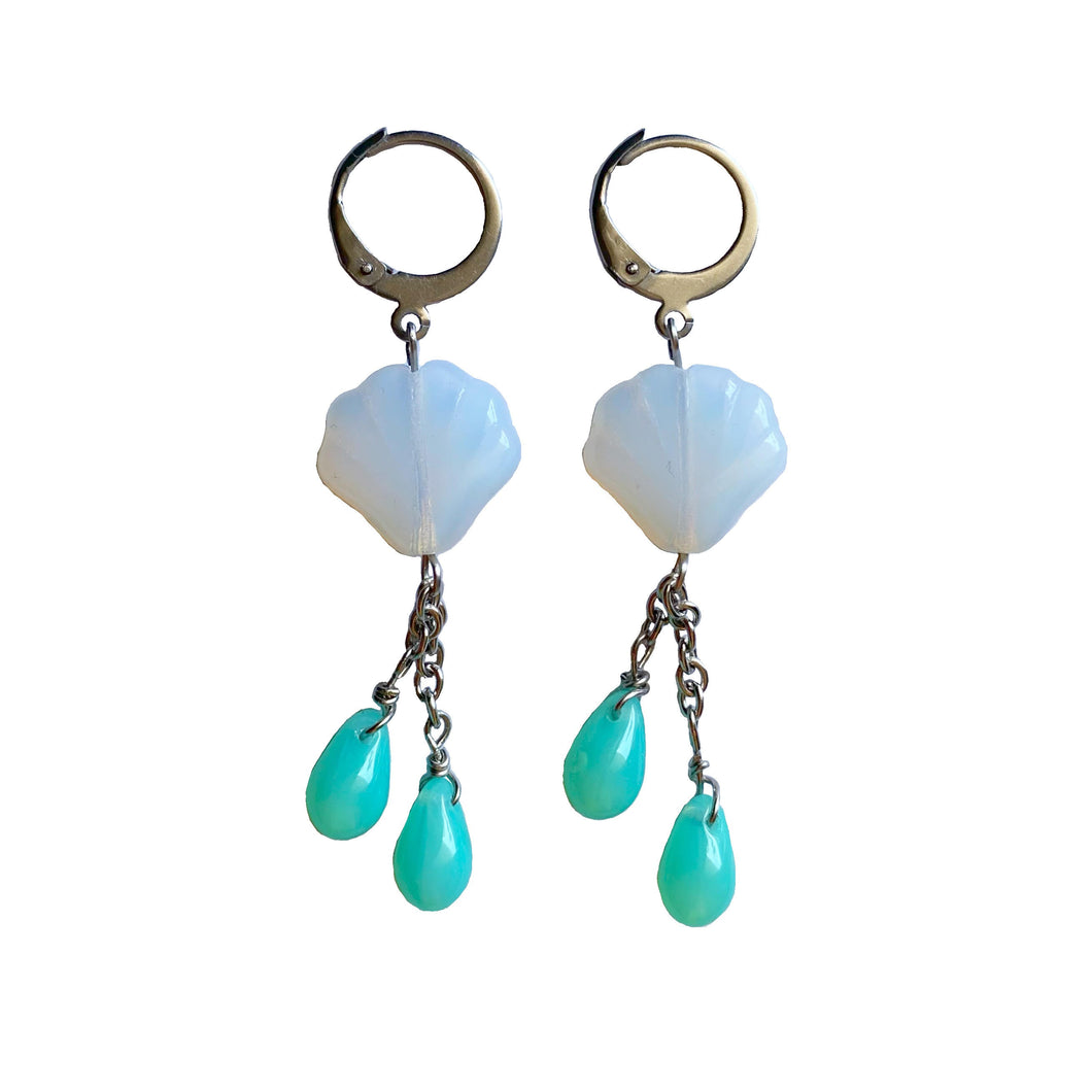 Opaline Scallop Earrings